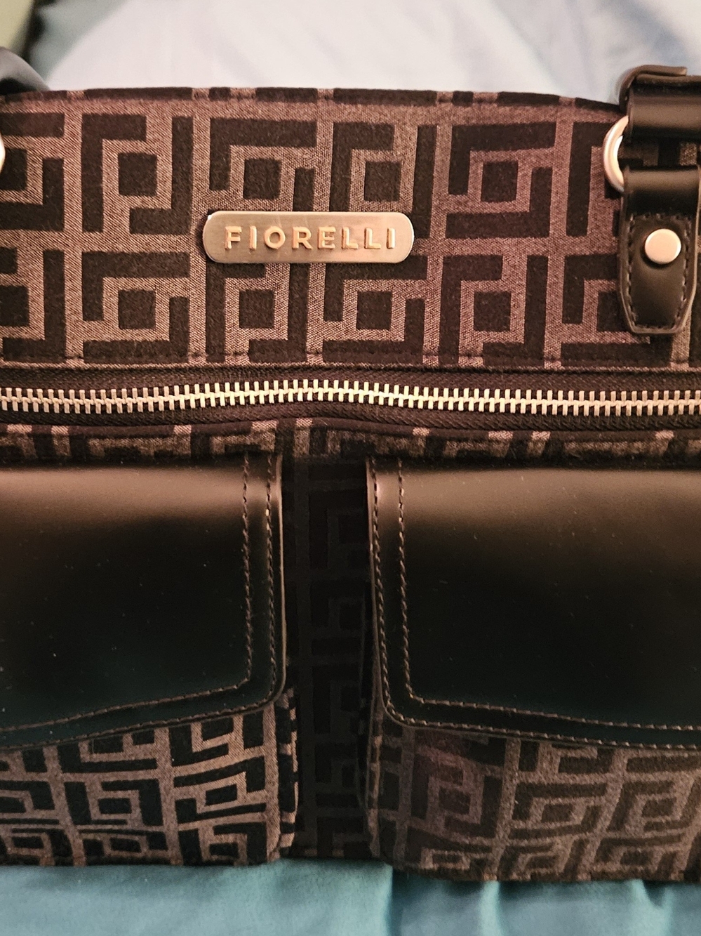 Fiorelli Black Patterned Tote Bag